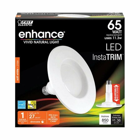 HAPPYLIGHT Enhance InstaTrim 11.3W PAR30 LED Bulb 850 Lumens - Soft White HA3331421